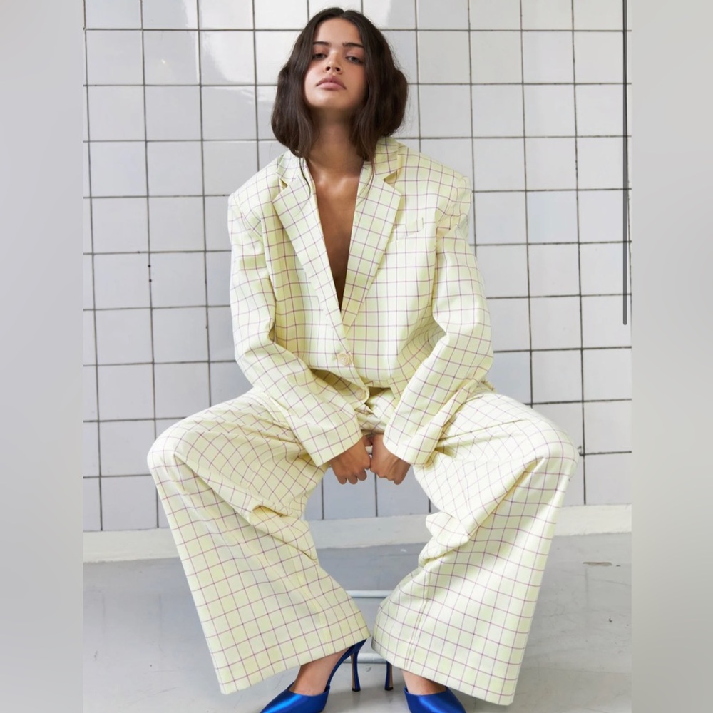 NWOT STELLA NOVA MIRELLA BLAZER SWEET YELLOW